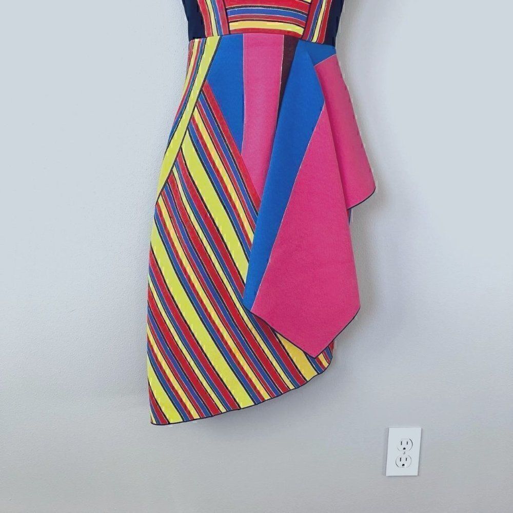 Peter Pilotto Hendrix Peplum Midi Dress Size 4 - Picture 5 of 10